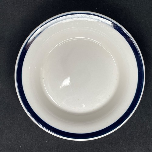 Lot of 4 IKEA Almhult White & Blue 4.75" Sauce Plate / Bowl Sweden S343 81 - Picture 7 of 11