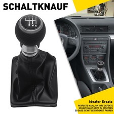 Für Audi A4 A5 B8 Q5 Perforiert Leder Schaltknauf Schalthebel Schaltsack 6 Gang