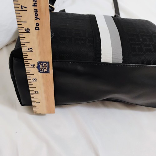 Tommy Hilfiger Black Handbag Purse Crossbody Bag Logo Print Black - Picture 14 of 16