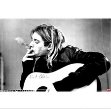 Nirvana Kurt Cobain Smoking Official Poster 24.02 x 36.02 in Japan