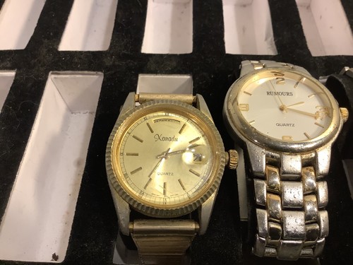 Gucci, Waltham, Bulova, Xanadu, Plus. Lote Mixto Relojes Cuartos de Cuarto, Mujer Hombre - Imagen 4 de 17
