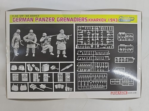 1:35 Dragon 6305 WWII German Panzer Grenadiers (Kharkov 1943) OVP - Picture 2 of 2