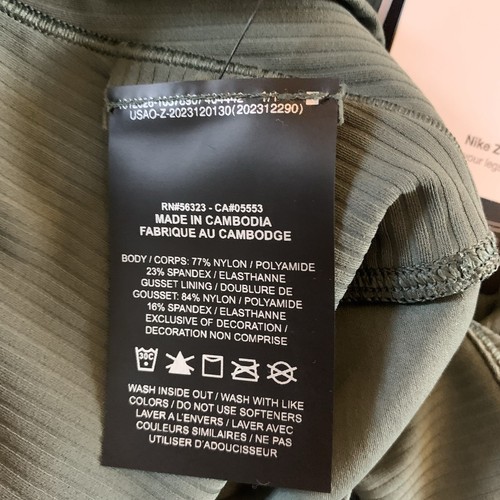 Neu mit Etikett Nike Zenvy Gentle-Support hochtaillierte 7/8-Leggings hellgrün Größe Large - Bild 9 von 17