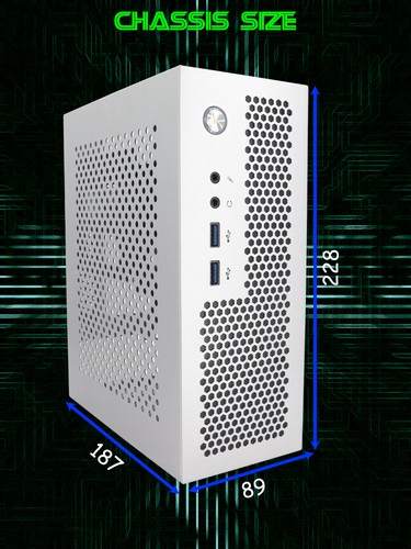 A09 Mini ITX Chassis HTPC Portable Computer Case Support PCIe 1 U Power Supply - Picture 9 of 14