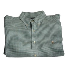 Ralph Lauren Yarmouth Mens Shirt Multicolor Striped Button-down Size 17 Cotton