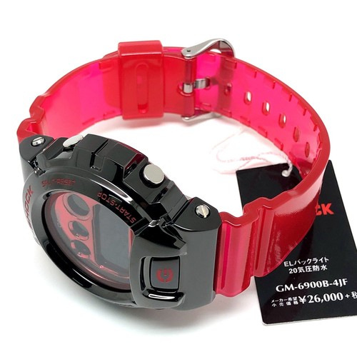 【Watch】6900SERIES GM-6900B-4 Metal Covered Series Black Red Skeleton - Picture 5 of 10