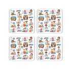 Novelty Veterinary Nurse Cork Coaster Set - Gifts for Jobs/Trades - Set of 4
