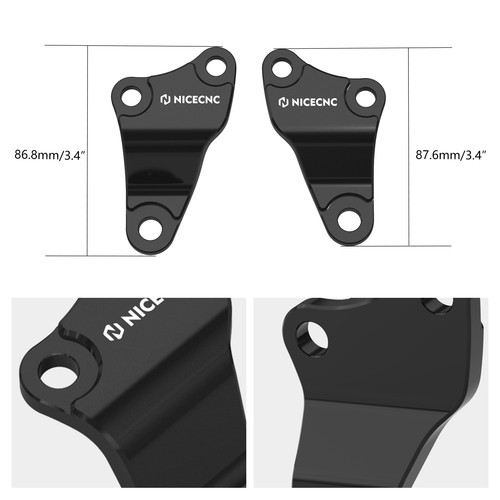 For Honda Sportrax TRX450R Aluminum Engine Mount Brackets #50354-HP1-000 Black - Picture 7 of 9