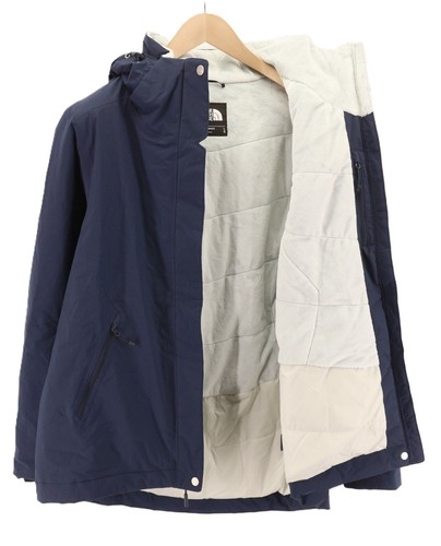 THE NORTH FACE Inlux Women Jacket L Fleece Lined Longer Back Drop Dryvent Padded - Picture 3 of 15