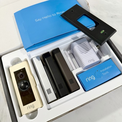 Ring Video Doorbell Pro 1080p HD Wi-Fi Chime Pro Bundle Hardwired-DOORBELL - Picture 2 of 11