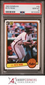1983 DONRUSS #42 PETE ROSE PHILLIES PSA 10