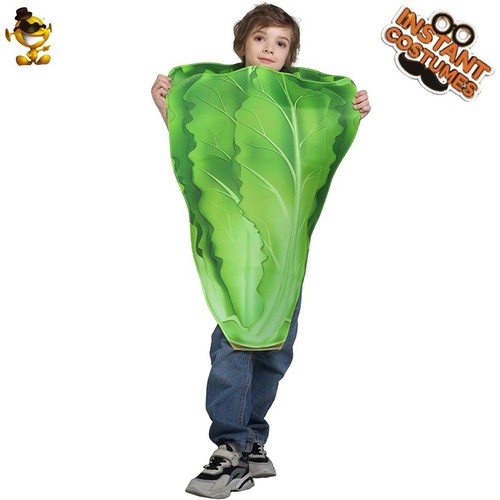 Children's Lettuce Costume Halloween Costume Funny Role Play Weekend Party - Picture 3 of 5