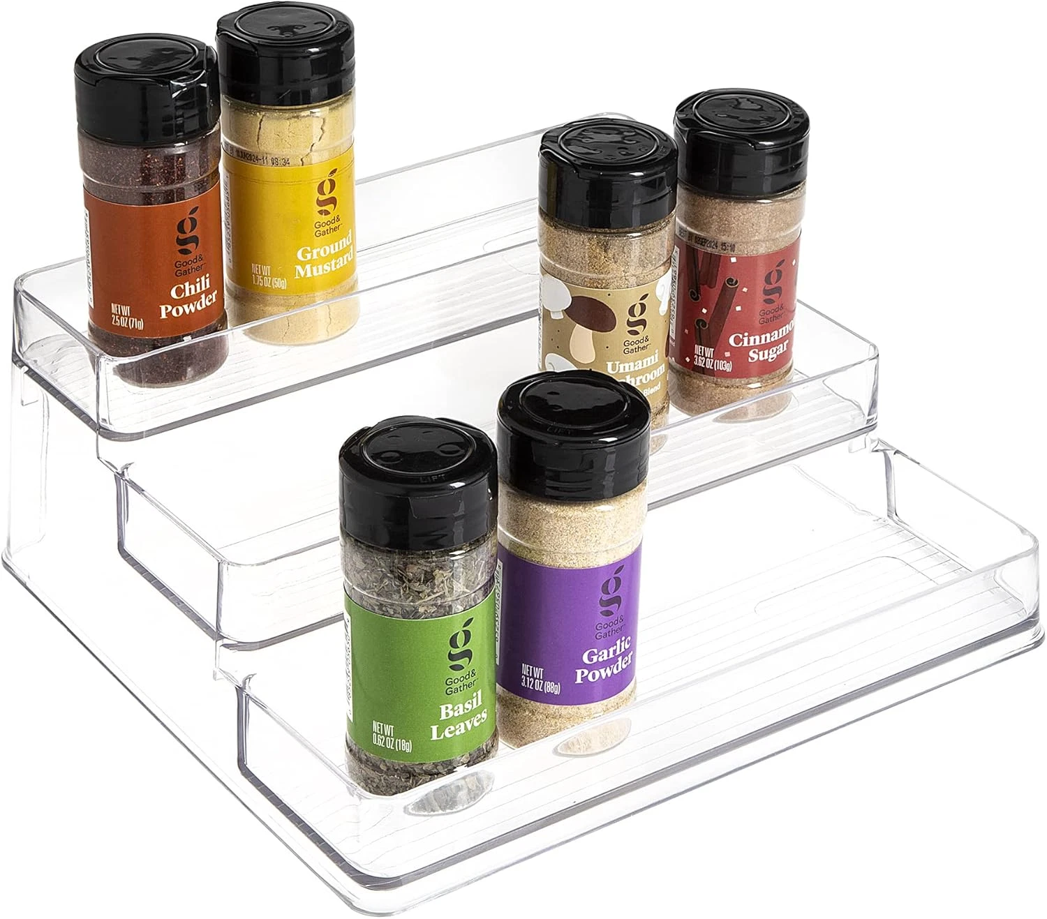 SIMPLEMADE 3-Tier Spice Rack Organizer - Versatile Storage Shelf for Kitchen, Ba