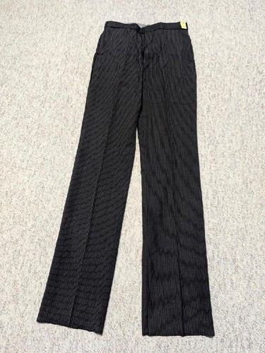 TRAJE vintage 3 piezas rayas 40R 32x36 lana IVY LEAGUE gris carbón negro PREPPY - Imagen 6 de 13