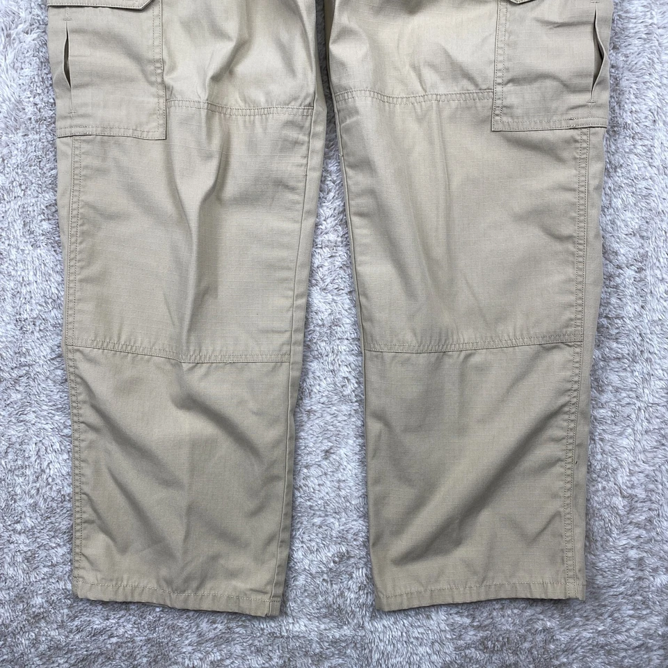 Calça tática masculina 5.11 Taclite Pro 34x30 bege Ripstop Cargo Gorpcore 74273 - Imagem 4 de 4