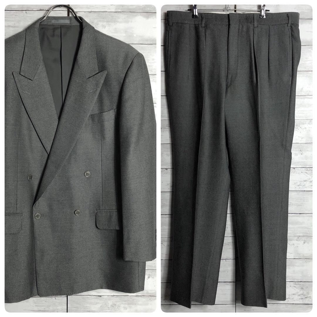 90'S Burberry Double Suit Set Up Top And Bottom Lined Monogram