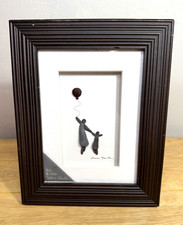 ?Big & Little? by Sharon Nowlan Framed Pebble Wall or Table Art 8x10 New (Read)
