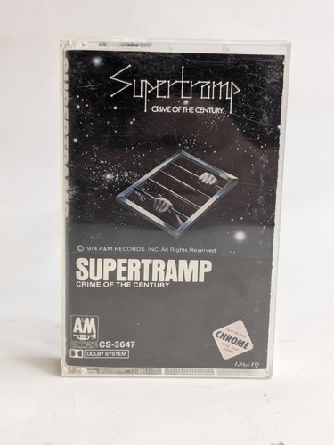 SUPERTRAMP Crime of the Century by Supertramp (Cassette Tape) A&M Chrome VGC - Picture 7 of 18