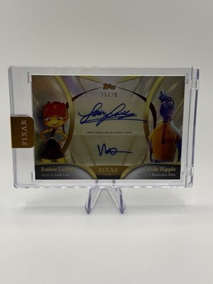 Golden Duos Elemental Autograph Of Ember Lumen/ Wade Ripple /20 (rare Wade Auto)