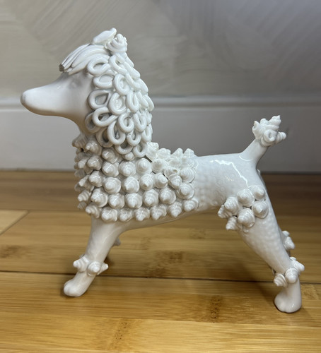 Vintage Italian Ceramic Standing Spaghetti Poodle Dog Figurine,Mid century|4.5" - Bild 16 von 21