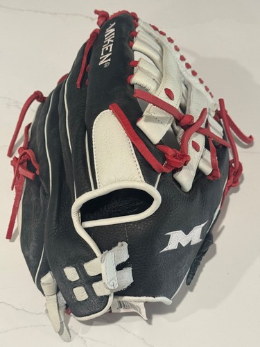 MIKEN PS150-PH-01 15" SCHWARZ & ROT PLAYER SERIE LANGSAMER PITCH SOFTBALL HANDSCHUH - RHT - Bild 2 von 10