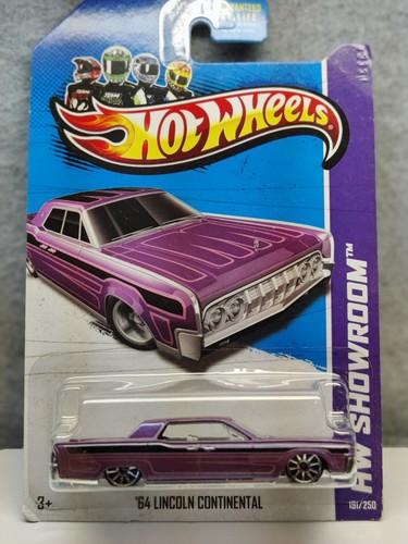 Hot Wheels 2012 HW Showroom Purple '64 Lincoln Continental Diecast Car 191/250
