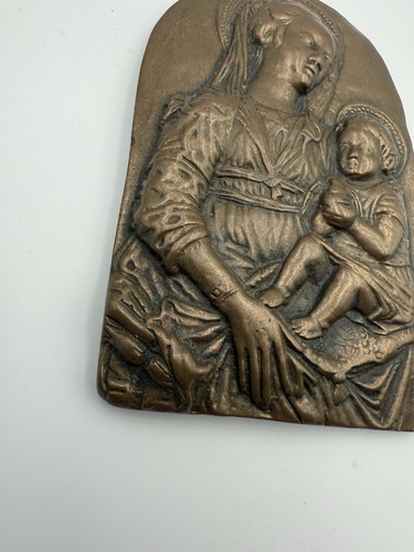 Wild Goose Studio Madonna & Child Wall Plaque Bronze Finish Ireland Kinsale Art - Picture 5 of 5