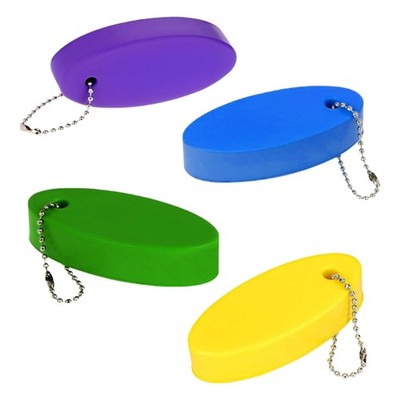 Pack Of 4 Buoyant PU Foam Keyrings For Water Sports Boating Fishing Canoeing