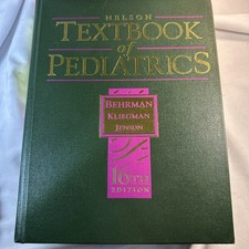 Nelson Textbook of Pediatrics 16th Editon by Kliegman, Behrman and Jenson