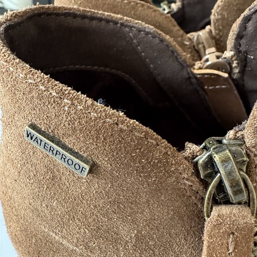 Botas para mujer Clarks Clarkwell cremallera marrón oscuro botín de cuero talla 11 nuevas sin caja - Imagen 3 de 11