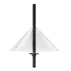 Rotating Bird Feeding Pole Baffle Transparent Cover for Squirrel Protection