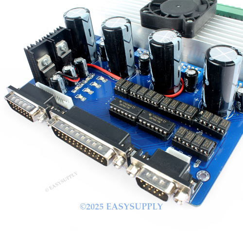 NEU 4 Achsen TB6560 Schrittmotor Treiber Platine Controller + DEMO Mach3 + DB25 Kabel - Bild 4 von 11