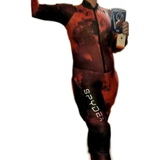 L Spyder Ski Race Padded Worn X1 Speed Suit Large Men 52 XL Fits Women Unisex GS