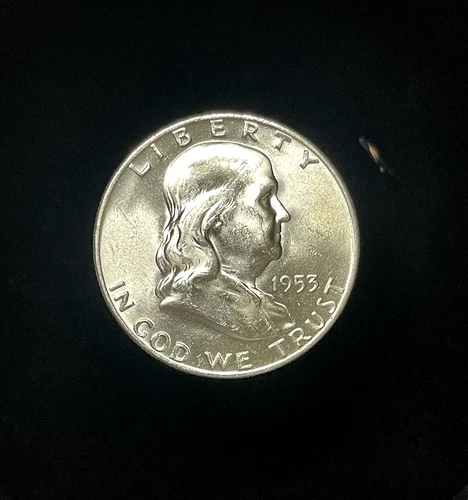 GEM BU UNCIRCULATED 1953-D SILVER FRANKLIN HALF DOLLAR BRILLIANT LUSTER-(5421Z)