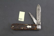 Schrade Cut Co., Holyoke Belt Co. Brown Bone Jack Pocket Knife 4082