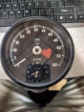 Rv41302 Oem Early Jaguar E Type Sie 38 Tachometer And Ce 11101 Gd Clock