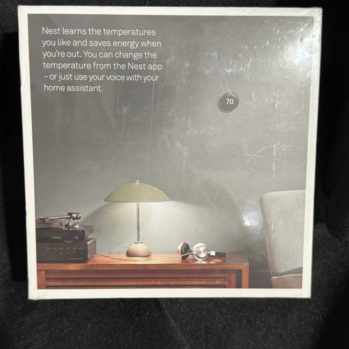 New Google Nest 3rd Gen Learning Thermostat T3016US Black - Brand New - Picture 2 of 4