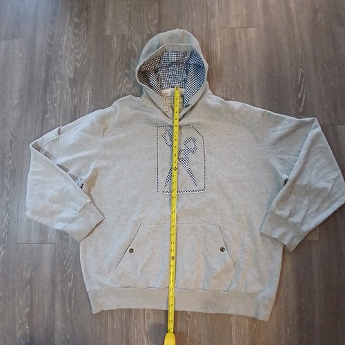 Marc Ecko Cut & Sew Hoodie Mens 3XL Pullover Studed Inlay Logo 90s - Picture 9 of 19