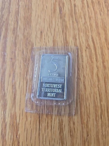 Vintage Northwest Territorial Mint * 5 Grams Fine .999 Silver Bar * Sealed  Rare