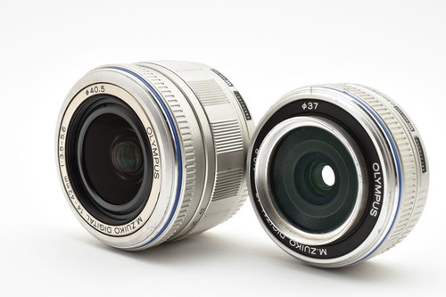 Olympus PEN E-P1 White w/14-42mm, 17mm Lenses, Leather Case [Exc+++] Japan 9324 - Picture 11 of 12