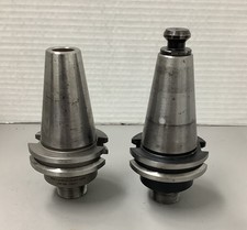 Lot of 2 Lyndex C4007-0020 Collet Chuck w/ Shars CAT40 (b2)