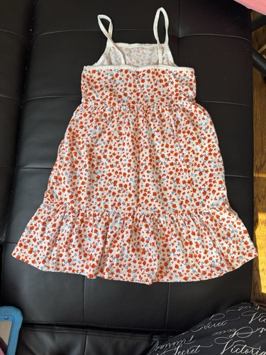 OLD NAVY Girls Sz Small 6-7 Floral Tiered Cotton Casual Sun Dress - Picture 3 of 3