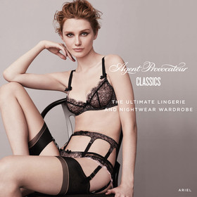 Agent Provocateur Ariel Black Pink Lace Bra 34D New