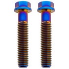 Tusk Titanium Front Brake Caliper Bolt Kit Burnt Blue For Suzuki RMZ450 2005