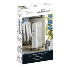 Mainstays WSH07O2AWW 1500W Portable Oil Filled Radiator - White