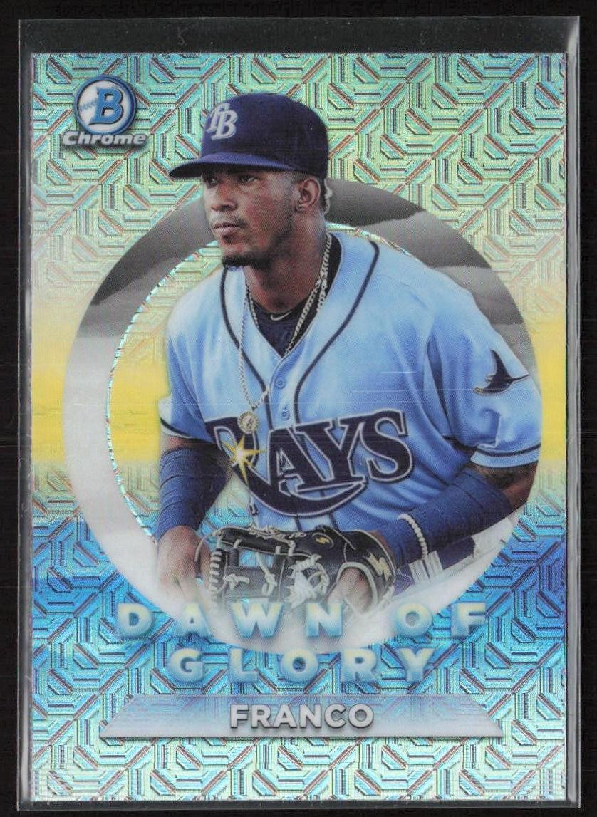 2020 Bowman Chrome Dawn of Glory Mojo Refractor Wander Franco #DG-20 Rays