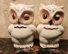 Vintage Shawnee Pottery Winking Owl Birds Salt & Pepper Shakers