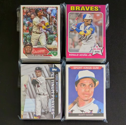 Atlanta Braves 40 Karten Lots - Stars, HOF, Inserts & Parallels - Maddux Chipper - Bild 4 von 15