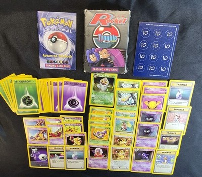 Pokemon Trouble Theme Deck WOTC Vintage Team Rocket 1999 NO COIN OR CARD  LIST LP