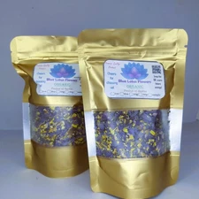Dried Blue Lotus Cut Flower Pure Nymphaea Caerulea Organic Natural Tea/Smoke 30g